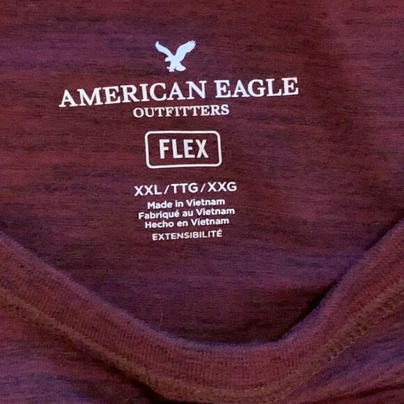 American Eagle purple/Burgundy tee shirt - Picture 2 of 7